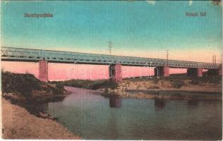 Berettyóújfalu, Vasúti híd. Adler Béla kiadása (EK)