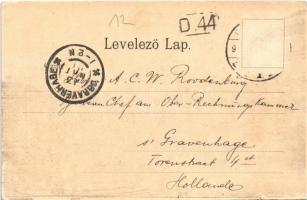 1901 Budapest VIII. Kálvin tér, József és Baross utcával, villamos, gyógyszertár, üzletek. Ganz Anta...