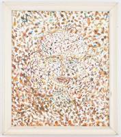 Jelzés nélkül: Női portré. Olaj, vászon. Hátoldalán "Veszelszky Béla, Budapest, Női portré 976,...