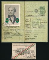 1937 Magyar Királyság útlevele, bélyegzésekkel