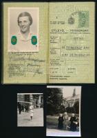 1937 Magyar Királyság útlevele, bélyegzésekkel, fotókkal