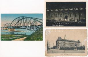 12 db RÉGI magyar város képeslap / 12 pre-1945 Hungarian town-view postcards