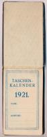 1921 Érsekújvár (Nové-Zámky), Otthon Kávéház zsebnaptára, kitöltetlen. sérült