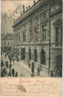 1902 Brassó, Kronstadt, Brasov; Városi Vigadó, Victor Róth gyógyszertára / Concerthaus, Baren Apotheke / redoute, pharmacy (EK)