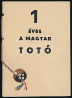 1948 1 éves a magyar TOTÓ, ismertető prospektus, 16p