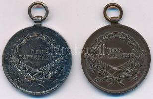 1914. "Ferenc József II. osztályú Ezüst Vitézségi Érem" peremen jelzett Ag kitüntetés mell...