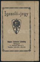 1941 Magyar Tűzharcos Szövetség igazoló jegye