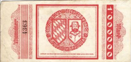 Német Birodalom/Weimari Köztársaság/Langquaid 1923.9.5. 1000.000M T:II-
