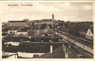 1937 Kisújszállás, látkép. Platz Ferenc kiadása