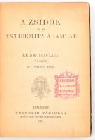 Dr. Simonyi Jenő: A zsidók és az antisémita áramlat. Bp., 1894, Franklin. Félvászon kötés, kissé kopottas állapotban.