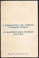 1957 Csepel SC fényképes klubigazolványa