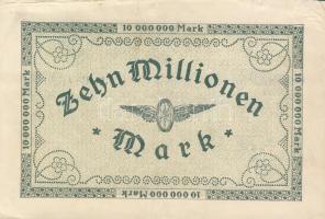 Német Birodalom/Weimari Köztársaság/Német Birodalmi Vasutak/Köln 1923.8.11. 10.000.000M T:II/II-