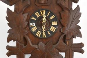 Régi fa tokos kakukkos óra, több részben, kisebb hibákkal