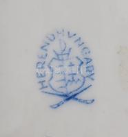 Herendi Viktória mintás hamutál. Kézzel festett, jelzett, hibátlan. 13x12 cm