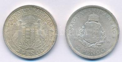 1938. 2P Ag "Madonna" + 1936. 2P Ag "Liszt Ferenc" T:2
Adamo P7, P7.3