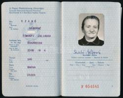 1971 Magyar Népköztársaság útlevele, kanadai vízumokkal