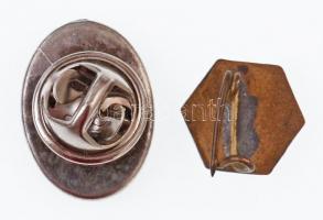 ~1930-1940. "PXM (Per Mariam ad Jesum)", a Hám János Líceum zománcozott Br iskolajelvénye ...