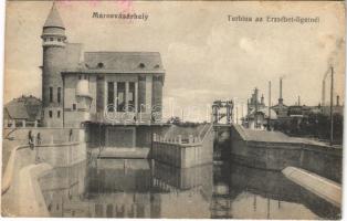 Marosvásárhely, Targu Mures; Turbina az Erzsébet ligetnél / hydroelectric turbine, water plant