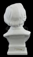 Herendi Wagner büszt. Fehér mázas porcelán. Jelzett, hibátlan, hátoldalán címke utáni ragasztó marad...