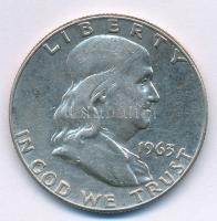 Amerikai Egyesült Államok 1963. 1/2$ Ag Franklin T:2- USA 1963. 1/2 Dollar Ag Franklin C:VF Krause KM#199