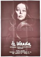 1978 Szyksznian Wanda grafikusművész kiállítása, plakát, hajtott, 66,5x47 cm