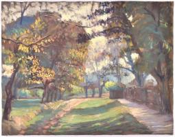 Joachim József (1897-1954): Árnyas liget (Nagybánya?). Olaj, vászon. Jelzés nélkül. 46x59 cm