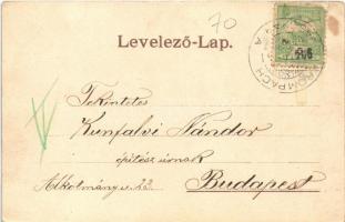 1904 Korompa, Krompach, Krompachy; vasgyár és tiszti kolónia. Balkányi S. kiadása / iron works, offi...