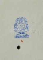 Herendi Matyó Madonna, fehér mázas porcelán, jelzett, hibátlan, tetején címke utáni ragasztó maradvá...