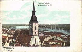 Pozsony, Pressburg, Bratislava; Székestemplom a várral / cathedral and castle. Ottmar Zieher