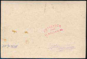 1930 A Kőbányai Dohánygyár munkásai dunai sétahajókázásra indulva, Artistica fotó, pecséttel jelezve...