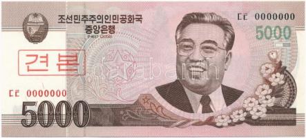 Észak-Korea 2008. 5000W MINTA T:I North Korea 2008. 5000 Won SPECIMEN C:UNC Krause#66s