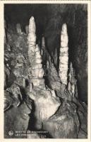 Grotte de Rochefort, Les Pyramides / stalactite cave, interior, from postcard booklet, photo