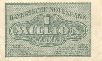 Német Birodalom/Weimari Köztársaság/München/Bayerische Notenbank 1923.8.20. 1000.000M T:II