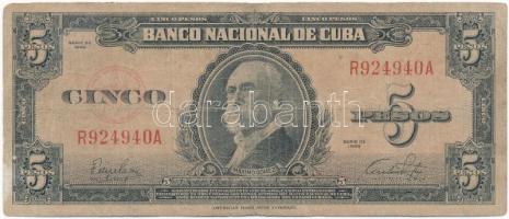 Kuba 1949. 5P T:III  Cuba 1949. 5 Pesos C:F Krause#78a