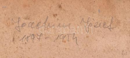 Joachim József (1897-1954): Galyatető, Mátra. Olaj, karton. Jelzés nélkül, 30x39,5 cm