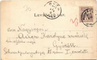 1900 Komárom, Komárno; Komárom-Újváros, Országút, Igmándi út, Sárkány Ignác üzlete. Hacker Richárd k...