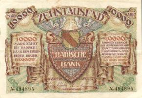 Német Birodalom/Weimari Köztársaság/Mannheim 1923.4.1. 10.000M T:II