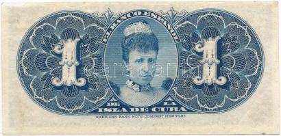 Kuba / Spanyol adminisztráció 1896. 1P T:II 
Cuba / Spanish administration 1896. 1 Peso C:XF Krause...