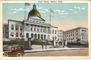Boston (Massachusetts), State House, automobile, (EB)