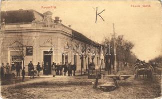 Kevevára, Temeskubin, Kovin; Fő utca, Behr Hugo üzlete / main street, shop of Behr (kopott sarkak / worn corners)