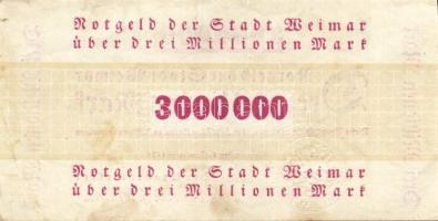 Német Birodalom/Weimari Köztársaság/Weimar 1923.9.1. 3000.000M T:II