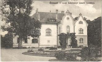 1920 Őrmező, Strázske; Gróf Széchenyi László kastélya / castle (EK)