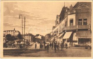1925 Léva, Levice; utca, piac, üzlet / street, market, shop
