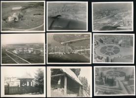 cca 1977 Romániai felvételek, közte a bukaresti földrengésről, 16 db fotó, 6×9 és 8,5×11,5 cm közötti méretekben