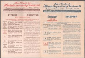 1941-1942 Meinl Gyula Rt. Háztartásgazdasági Tanácsadó c. újság 7 db száma