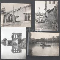 cca 1920-1930 Külföldi életképek (Philippopel, Konstantinápoly, Karnak, stb.), 10 db fotó, 9×11 cm