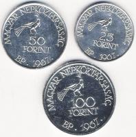 1967. 25Ft Ag + 50Ft Ag + 100Ft Ag "Kodály" sor T:BU k