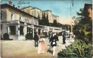 Abbazia, Opatija; előkelő nyaralók / restaurant and cafe