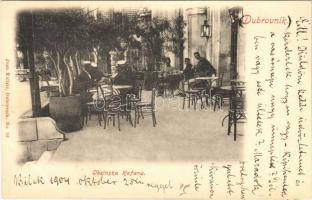1904 Dubrovnik, Ragusa; Obcinska Kafana / Városi vendéglő / restaurant