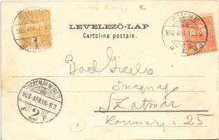 1903 Fiume, Rijeka; Corso / street with shops